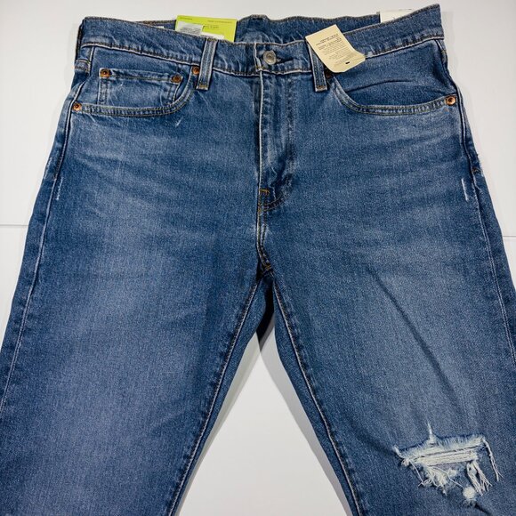 *NWT* Levi's 512 Men's Jeans 32x32 Blue Slim Taper Fit Denim - Picture 4 of 12